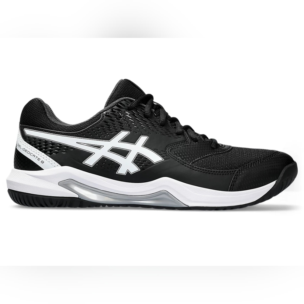 ASICS GEL DEDICATE 8 | PICKLEBALL OR ANY HARD COURT | MEN | COLOR BLACK-WHITE